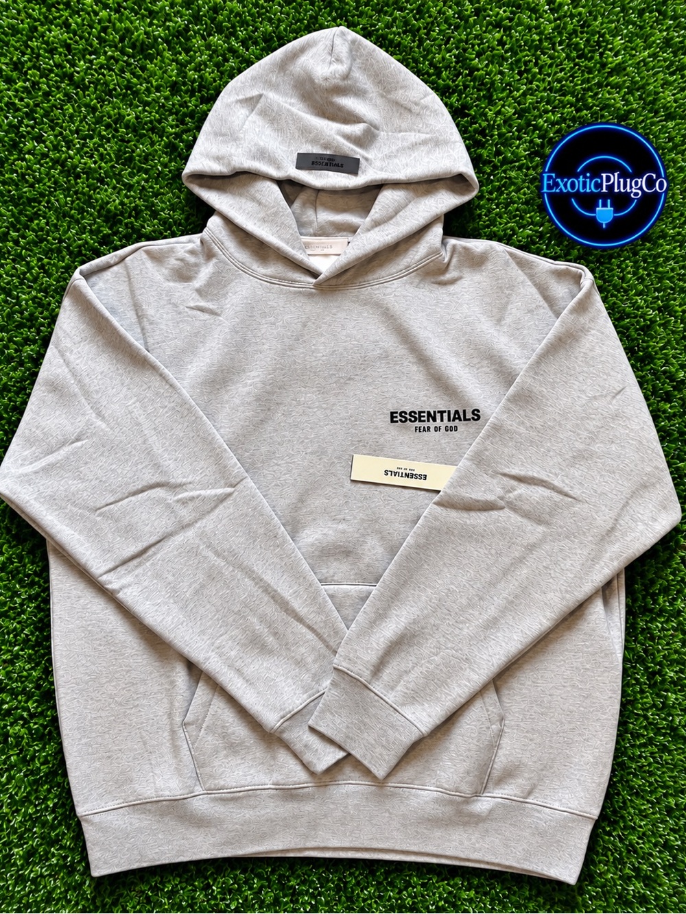 Fear of God Essentials Light Gray Pullover Hoodie